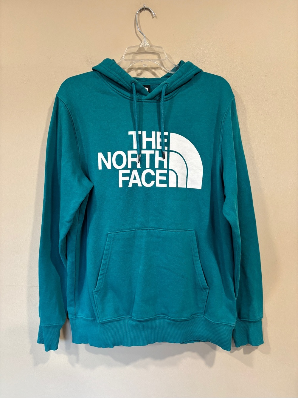 The North Face Men’s Turquoise Pullover Long Sleeve Hoodie Size M